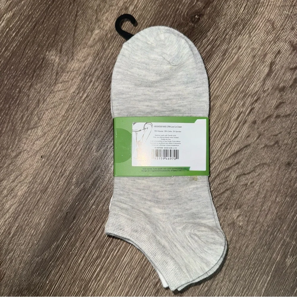🆕 Kate Spade New York Lemon Low Cut Socks 3 Pack Fruit Print Shoe Size 4–10